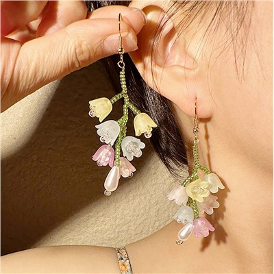 Серьги длинные на крючках арт. 13 0957 (id 265478)