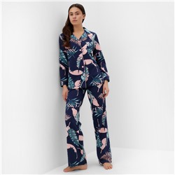 Пижама женская (рубашка и брюки) KAFTAN "Tropical dream" размер 40-42