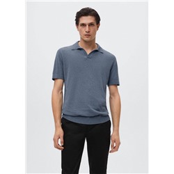 Polo algodón punto textura -  Hombre | MANGO OUTLET España