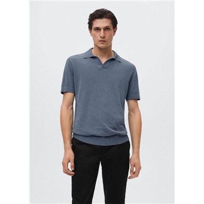 Polo algodón punto textura -  Hombre | MANGO OUTLET España