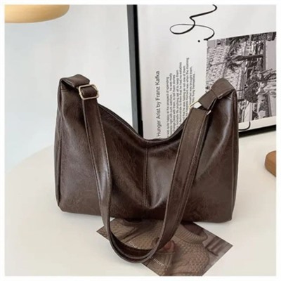 Женская кожаная сумка 37113 BROWN