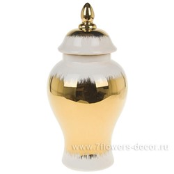 Ваза "Шинуазри Gold" (керамика), D15xH30,5 см