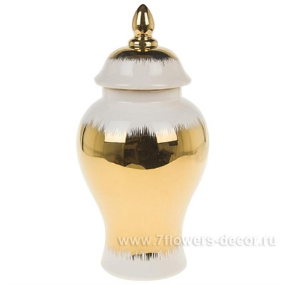 Ваза "Шинуазри Gold" (керамика), D15xH30,5 см