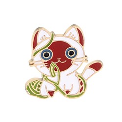 ZN044 Значок Котёнок 25х28мм