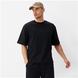 Футболка мужская из органического хлопка MINAKU REGULAR FIT: цвет чёрный, р-р 56