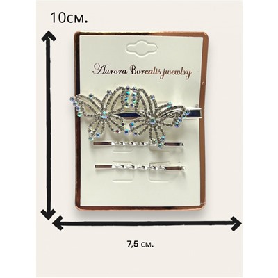 Набор аксессуаров для волос (Уточка+невидимки) НЕ5 Модель с бабочкой