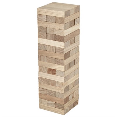 Игра настольная "БАШНЯ", 54 деревянных блока, BRAUBERG HOBBY, 665492