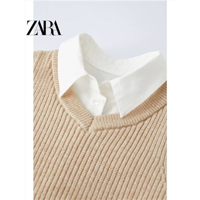 ZAR*A  😍 официальный сайт⚡️ ещё один вариант для школы 🏫  скидка  58🛍    ✅Цвет: на фото     ✅Материал: хлопок ( больше информации нет)