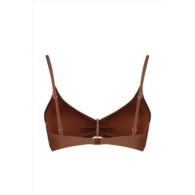 Коричневый бикини-топ Bralette Premium Accessory TBESS24BU00151