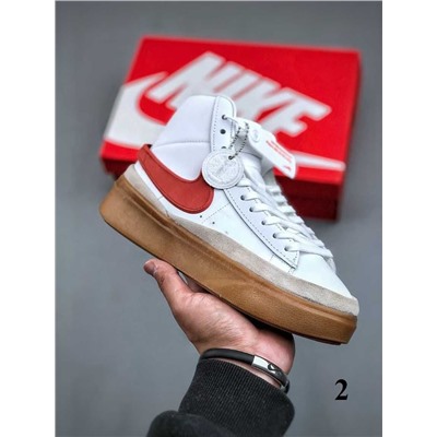 Мужские и женские спортивные кроссовки Nik*e Blazer Phantom MID на толстой подошве
