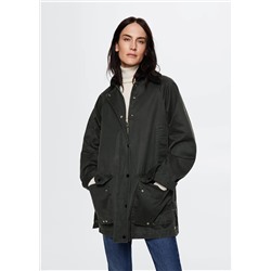 Parka efecto encerado -  Mujer | MANGO OUTLET España