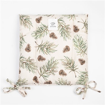 Сидушка на стул "Этель" Christmas tree 42х42см, 100% хлопок, саржа 190 г/м2