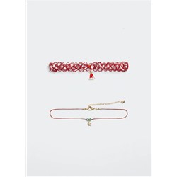 Pack 2 chokers navideños -  Niña | MANGO OUTLET España
