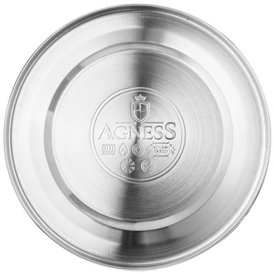 ЧАЙНИК AGNESS СО СВИСТКОМ,  3,0 Л И СКЛАДЫВАЮЩЕЙСЯ РУЧКОЙ