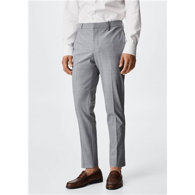 Pantalón traje super slim fit cuadros -  Hombre | MANGO OUTLET España