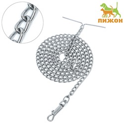 Цепь для привязи собак мелкокалиберная, 1,8 м, толщина проволки 2,5 мм