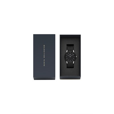 Reloj de cuarzo de caucho Motion - Negro y plateado