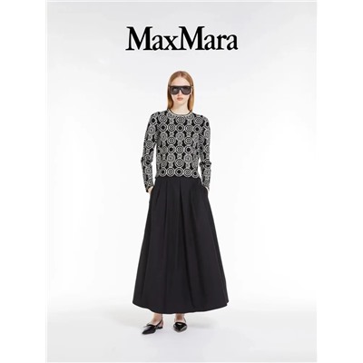 Тонкий вязанный жаккардовый свитер Max Mar*a