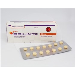 BRILINTA 90 mg 56 film kaplı tablet (аналог Брилинта- Тикагрелор)