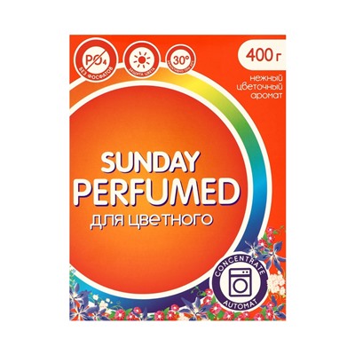Парфюмированное средство для стирки цветного белья Сонца Sunday автомат, 400 г