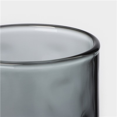 Бокал стеклянный для шампанского Black Diamond, 170 мл, цвет серый