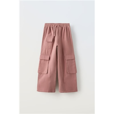 PANTALÓN WIDE LEG COMBINADO