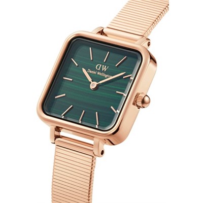 Reloj de cuarzo de acero y chapado en oro rosa Studio