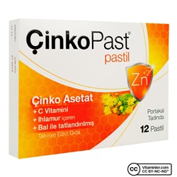 Zincpast Витамин C Леденцы с липовым медом 12 шт.