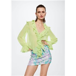 Camisa semitransparente -  Mujer | MANGO OUTLET España