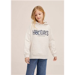 Sudadera algodón mensaje -  Niña | MANGO OUTLET España