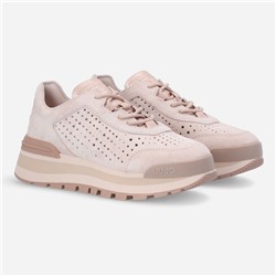Sneakers - cuero vuelto - rosa