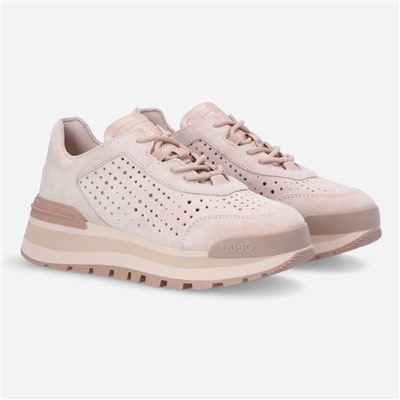 Sneakers - cuero vuelto - rosa