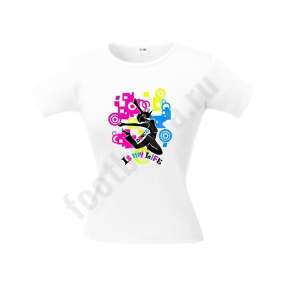 Футболка "Dance is my life" светится в УФ
