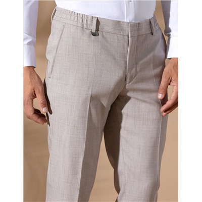 Светло -коричневый бывший. Тканевые штаны Slim Fit