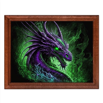 POSG-0209 Постер в рамке 23x17см Дракон