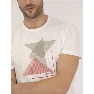 Red Slim Fit Printed Велосипедный велосипед T -For