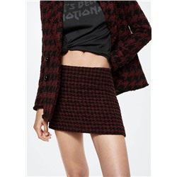 Minifalda pata de gallo -  Mujer | MANGO OUTLET España