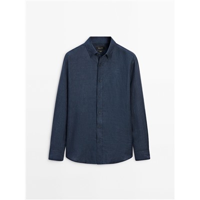 Camisa 100% lino regular fit