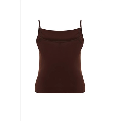 Brown Degaje Blouse Свадебная блузка TBBSS24AF00006