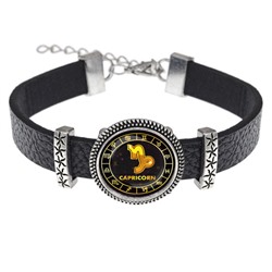 BSK2-0033 Кожаный браслет Знаки Зодиака - Козерог