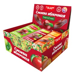 Смоква "Ассорти" (яблоко,вишня,абрикос) без сахара шоу-бокс, 450 г