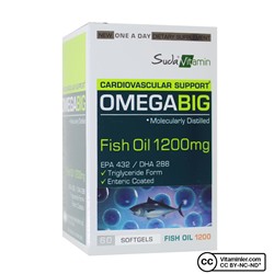 Витамин в воде Omegabig Fish Oil 60 капсул