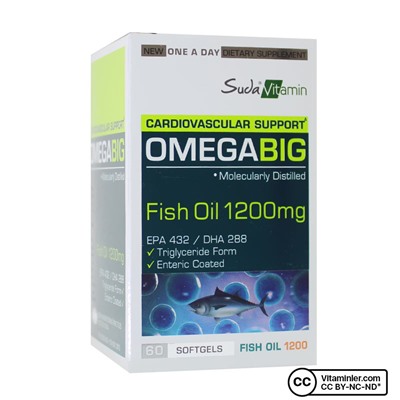 Витамин в воде Omegabig Fish Oil 60 капсул