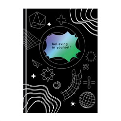 Записная книжка А5 80л. BG "Поверь в себя", soft-touch ламинация, блок в точку, 100 гр/м2