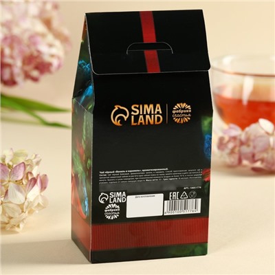 Чай подарочный чёрный «8 Марта», вкус: ваниль и карамель, 50 г.