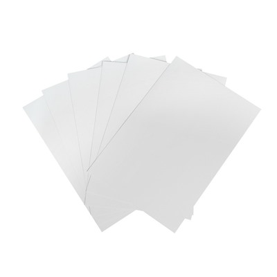 Картон белый А4 Calligrata, 8 листов, мелованный, 230-240г/м², картонная обложка, в папке