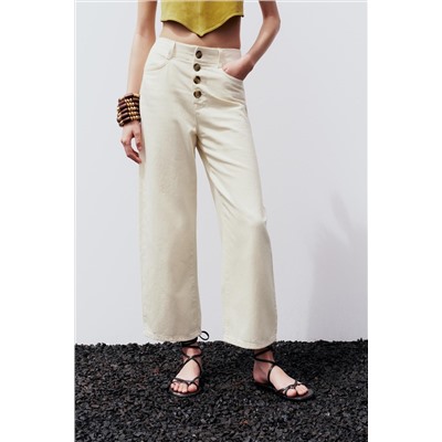 JEANS Z1975 CULOTTE TIRO ALTO BOTONES VISTA