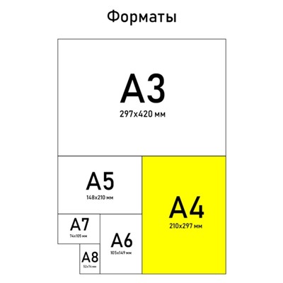 Тетрадь в клетку А4, 80 листов на скрепке, «Мрамор», обложка мелованный картон 215 г белизна 96%