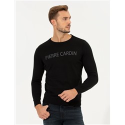 Black Slim Fit Bike Yaka Knitwear свитер