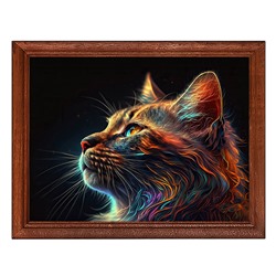 POSG-0317 Постер в рамке 23x17см Кот в профиль